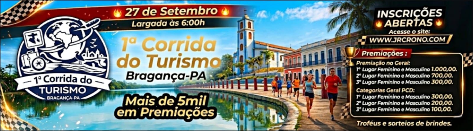 1ª CORRIDA DO TURISMO -BRAGANÇA - PA